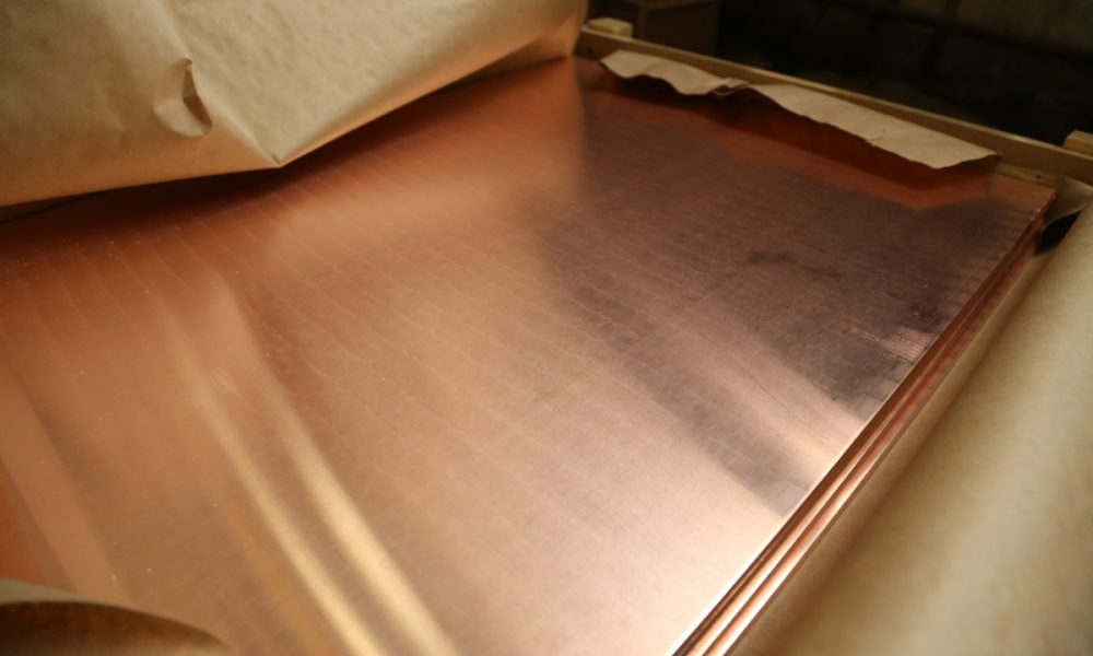 Медный лист для производства компонентов силового электрооборудования