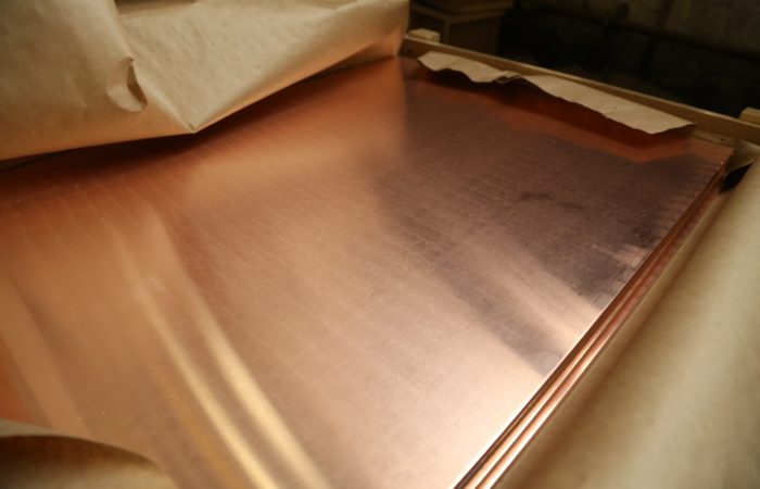 Медный лист для производства компонентов силового электрооборудования